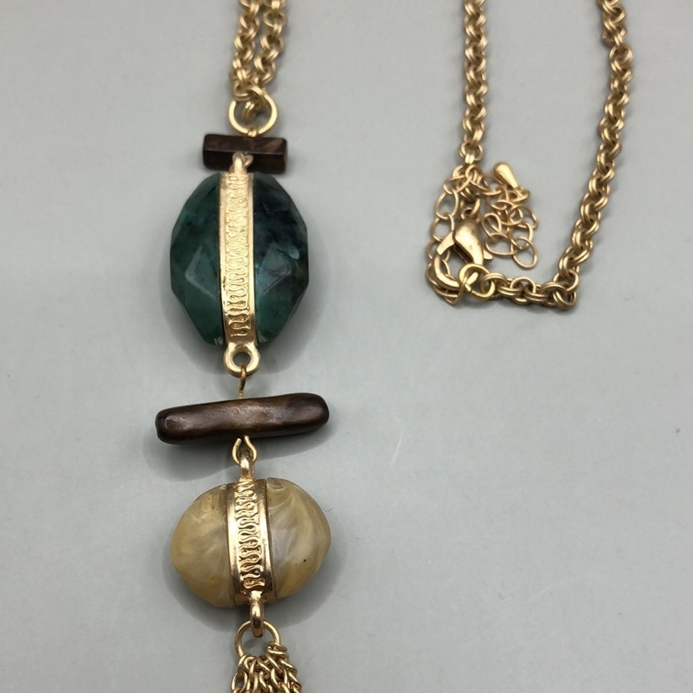 Curated bundle Lucky Brand + Boho Style Layered Statement Look Necklaces - Picture 6 of 7
